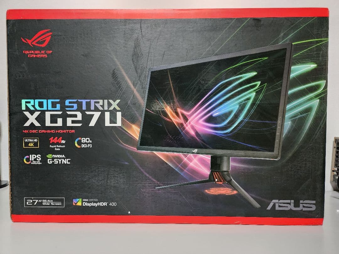 ROG STRIX XG27UQ 27インチ4K 144HZ HDR モニター