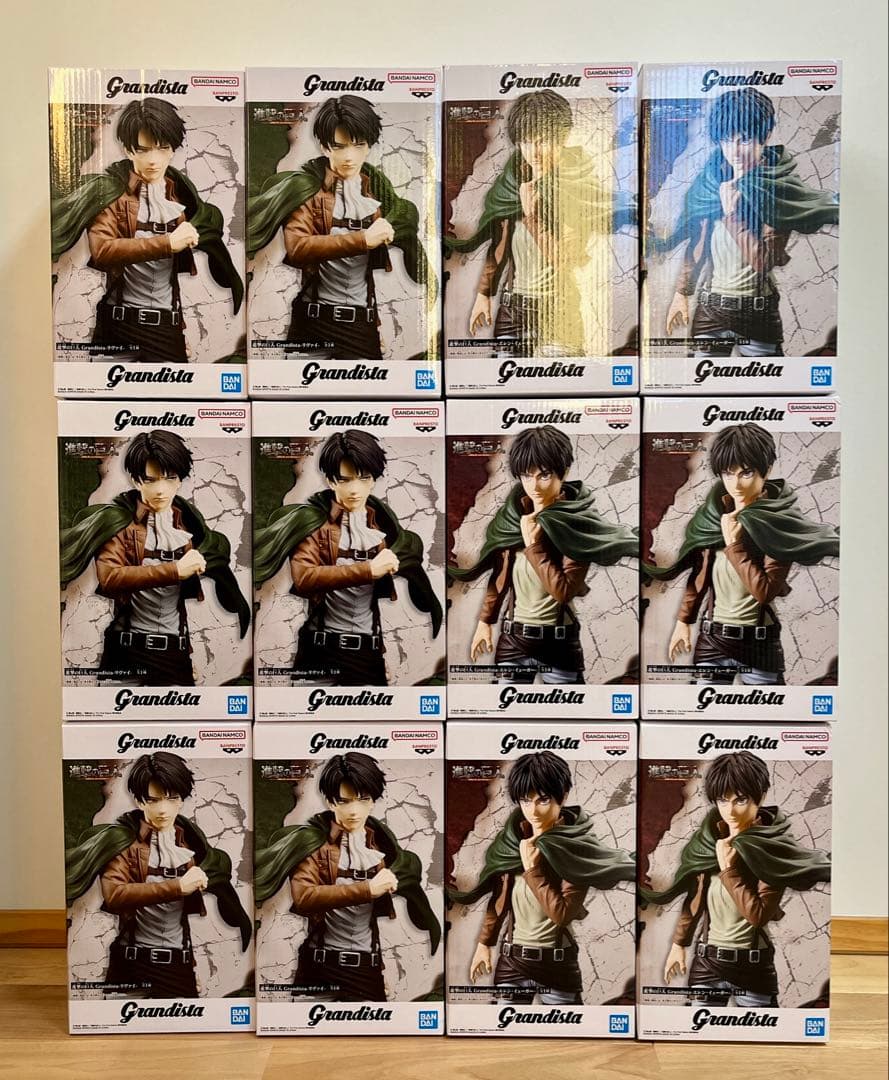 進撃の巨人Grandistaリヴァイ エレン・イェーガー　フィギュア