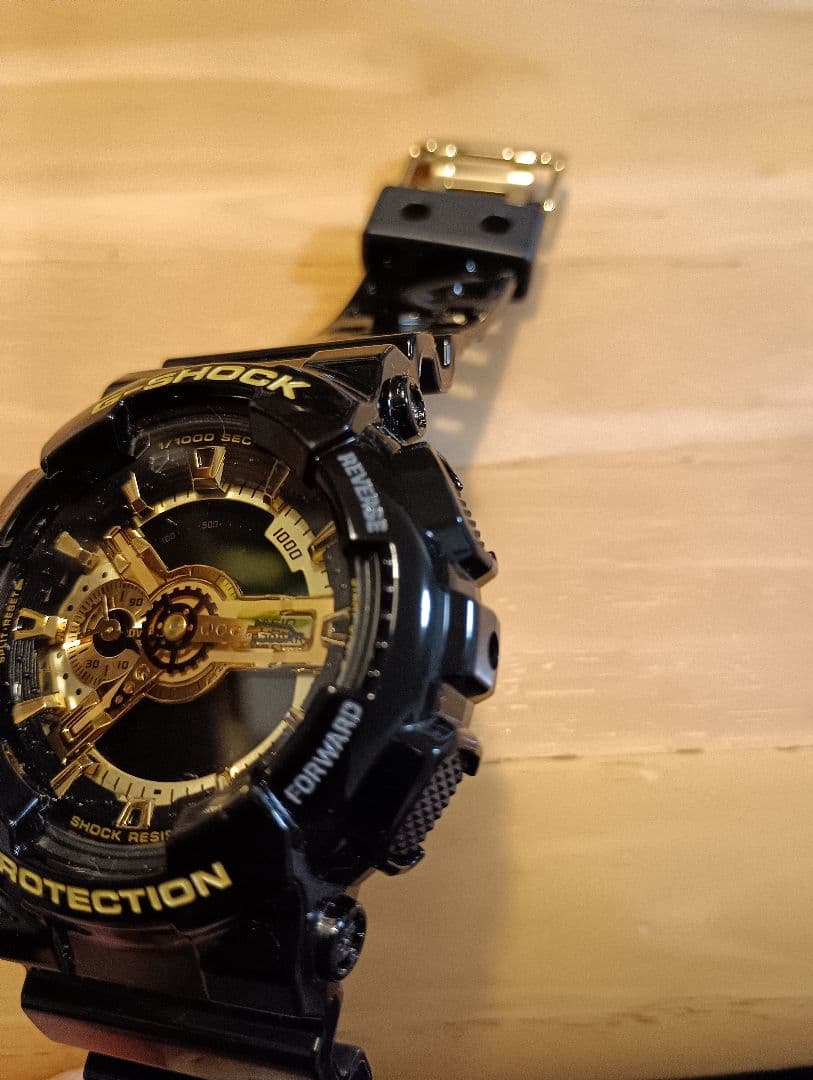G-SHOCK 電池新品 GA-110GB ゴールドブラック　メタリック 金