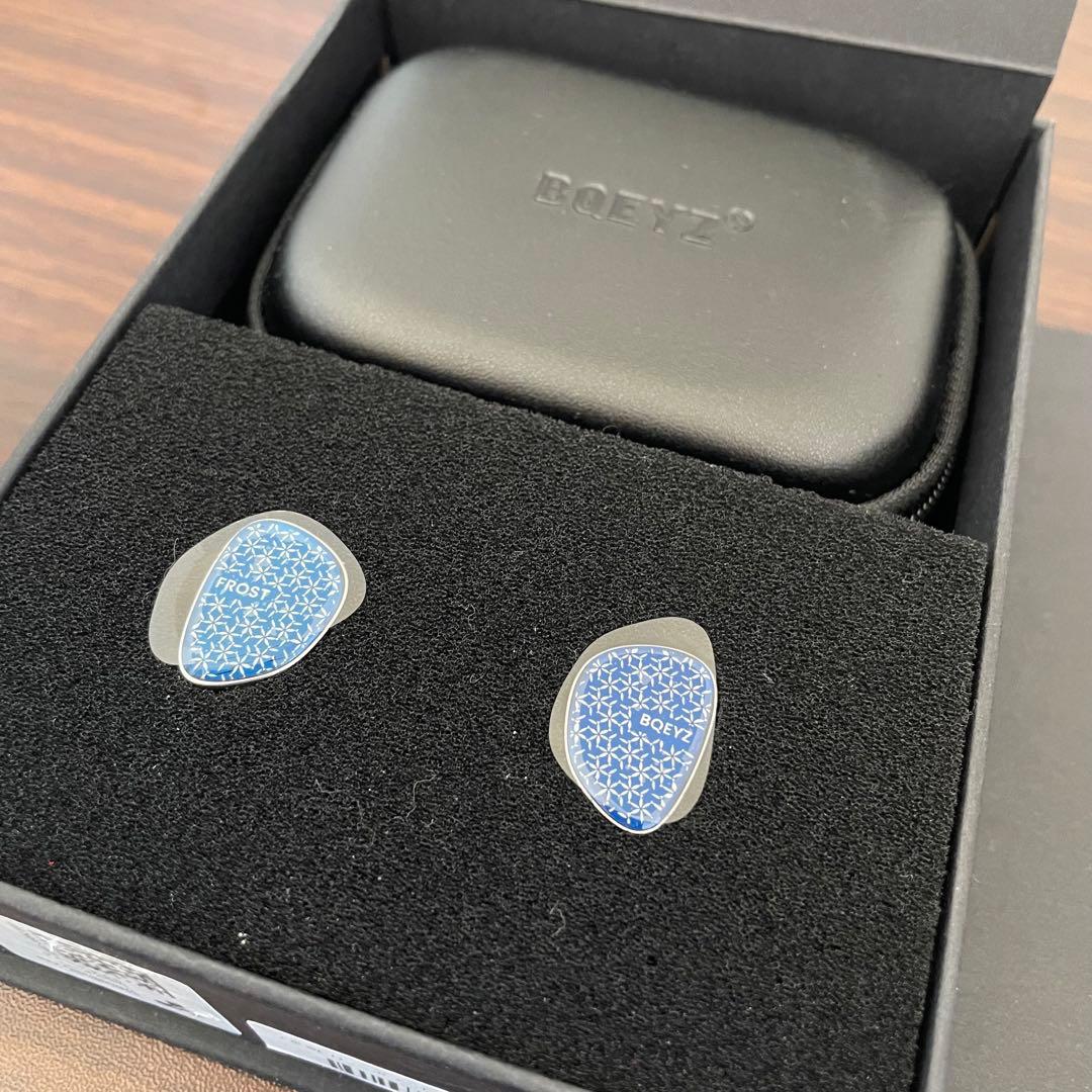 BQEYZ ウェザーシリーズ Frost 有線イヤホン マイクロ平面駆動 ブルー