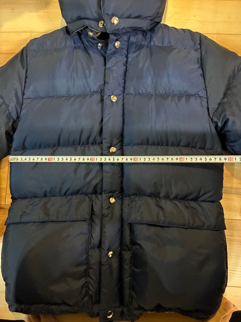 【美品】クレセントダウンワークスネイビー ダウンジャケット 迷彩裏地【入手困難】