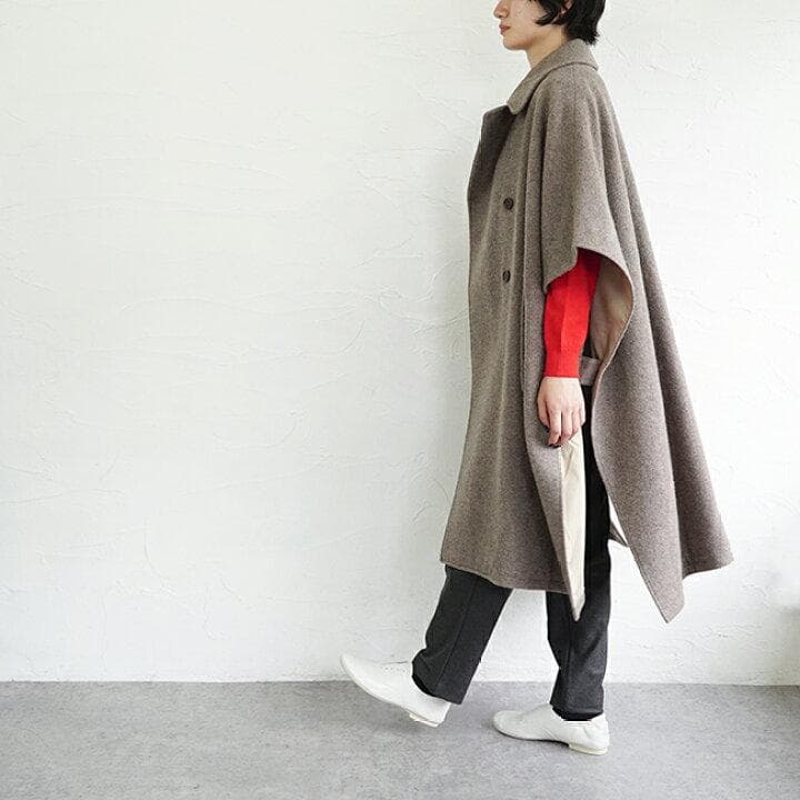 きゃりーARMEN アーメン メルトンダブルブレストケープ