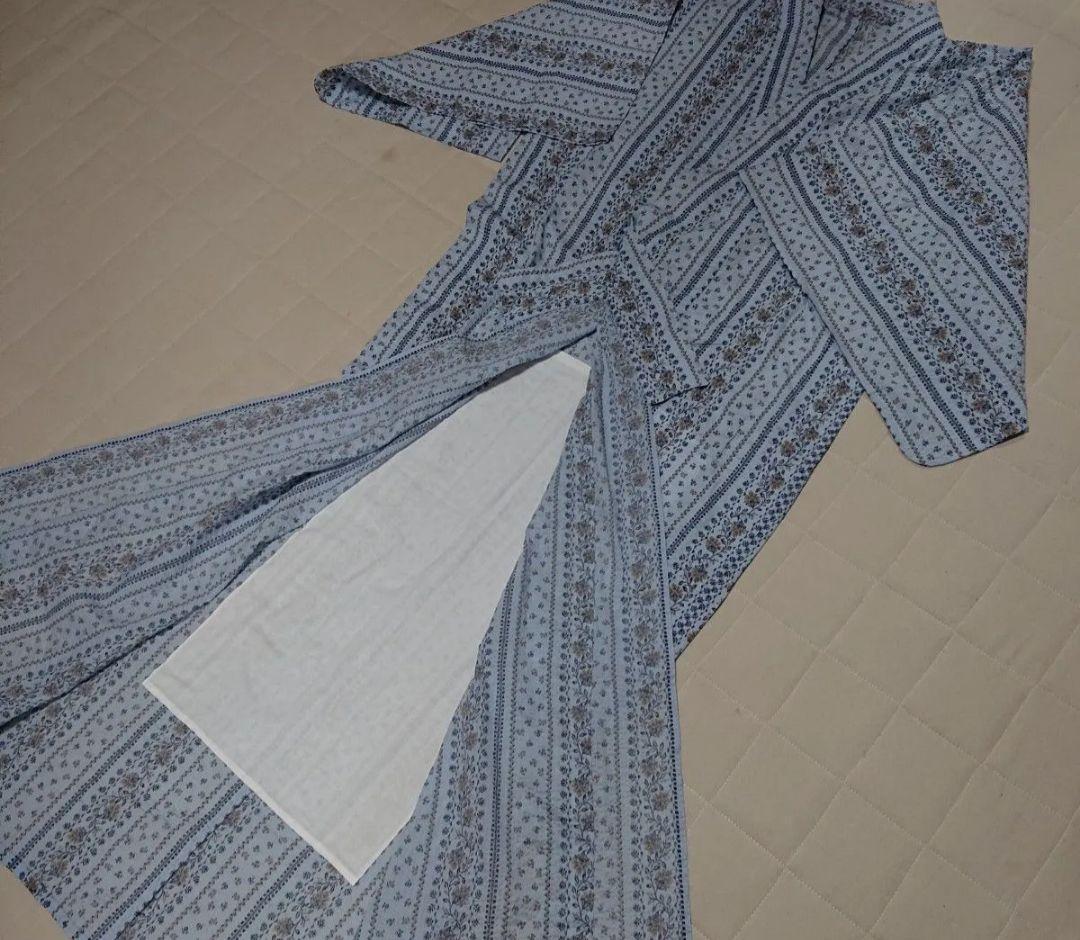 きんさま専用　リップル２点　浴衣　衿芯入る　夏着物　リップル生地　綿100%