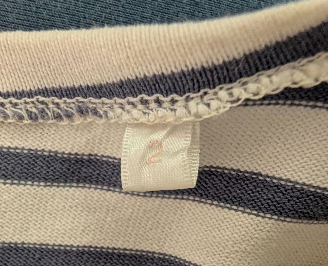 【廃盤/タグあり】COMOLI (コモリ) ボーダーボートネック　バスクシャツ