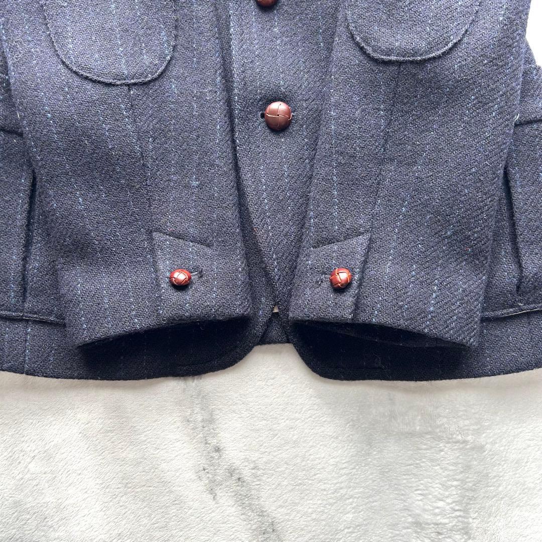 希少✨ハリスツイード×ダファー　テーラードジャケット　胡桃ボタン　100周年記念