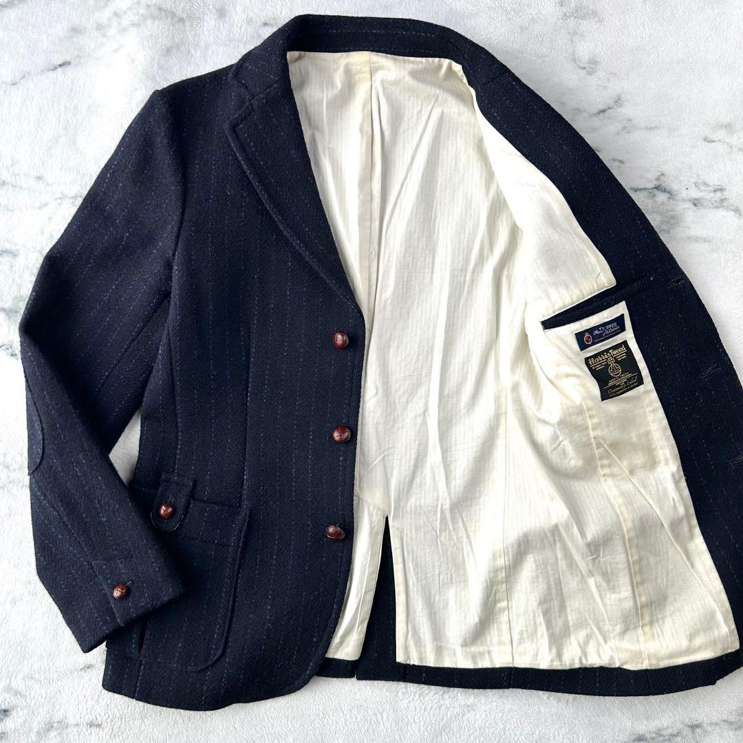 希少✨ハリスツイード×ダファー　テーラードジャケット　胡桃ボタン　100周年記念