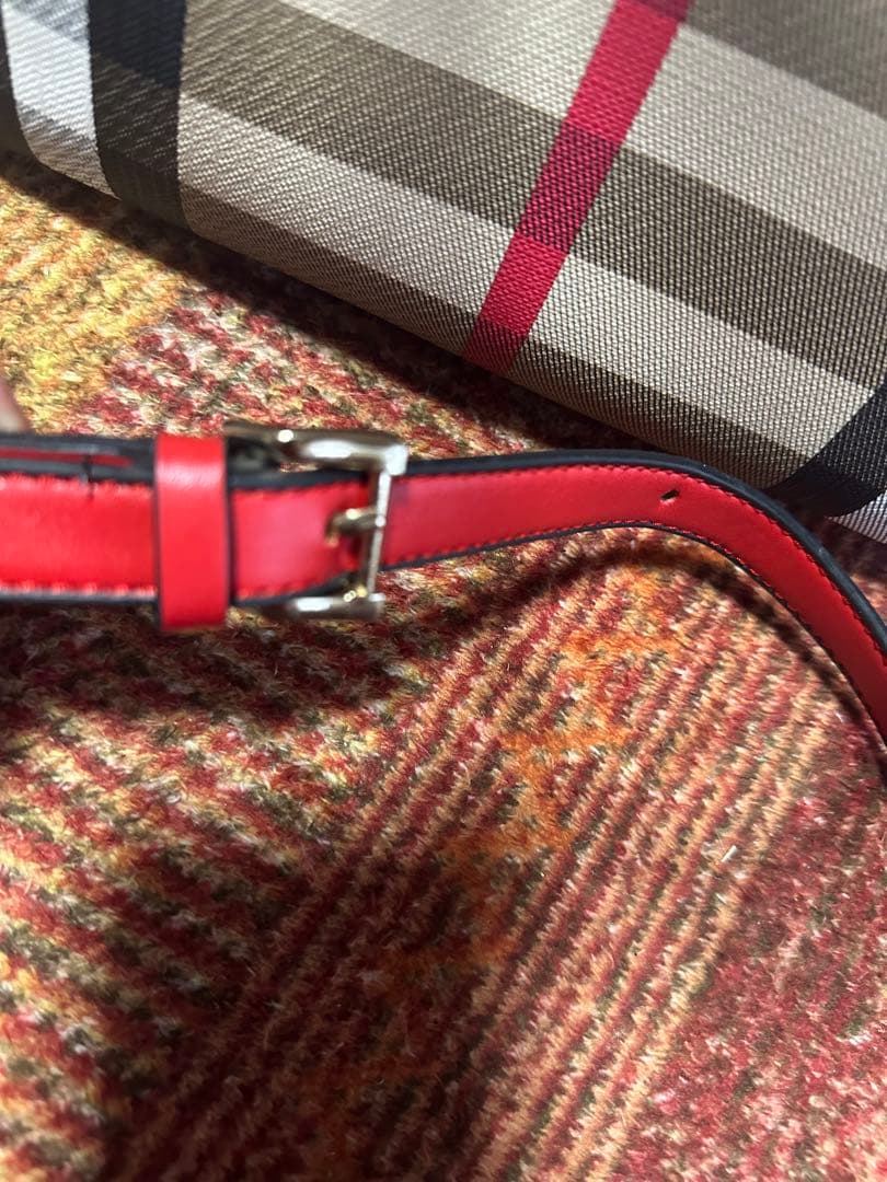 Burberry チェック柄 ハンドバッグ ショルダーバッグ ツーウェイ 中型