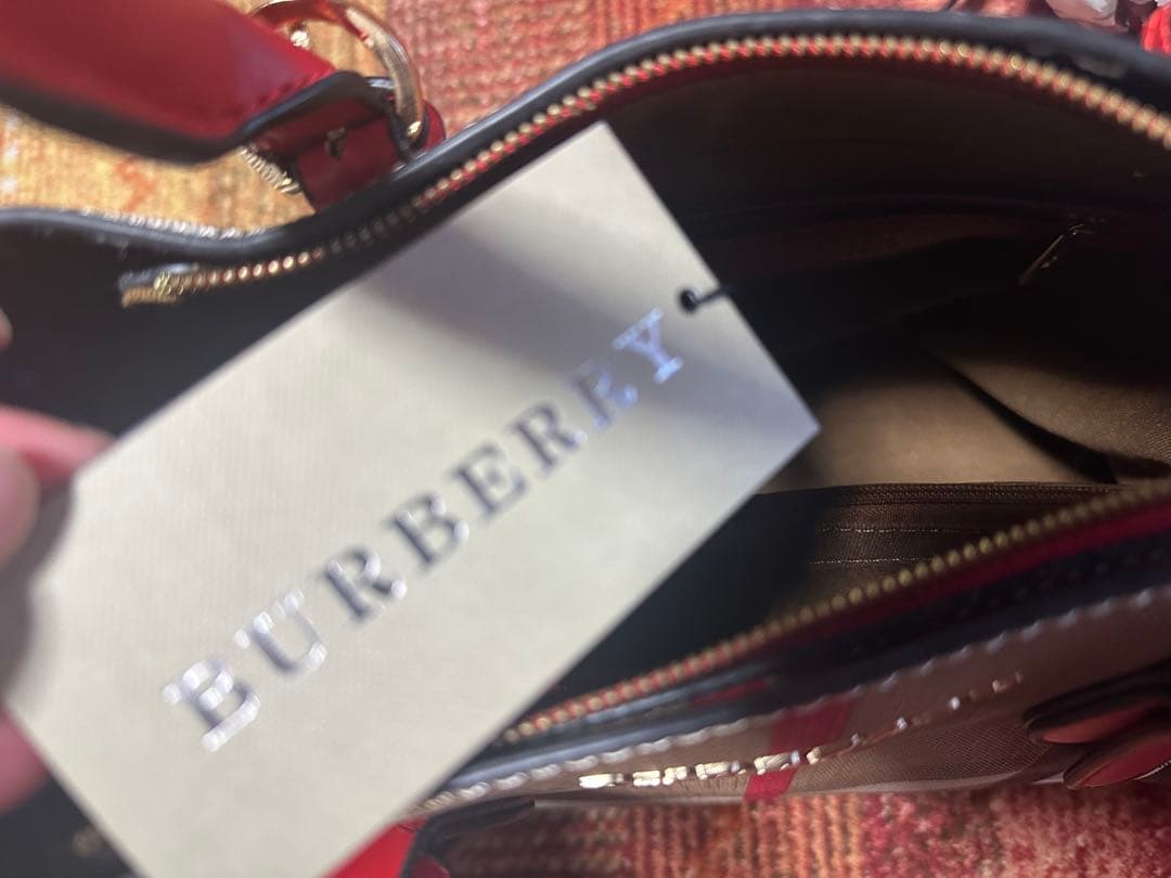Burberry チェック柄 ハンドバッグ ショルダーバッグ ツーウェイ 中型