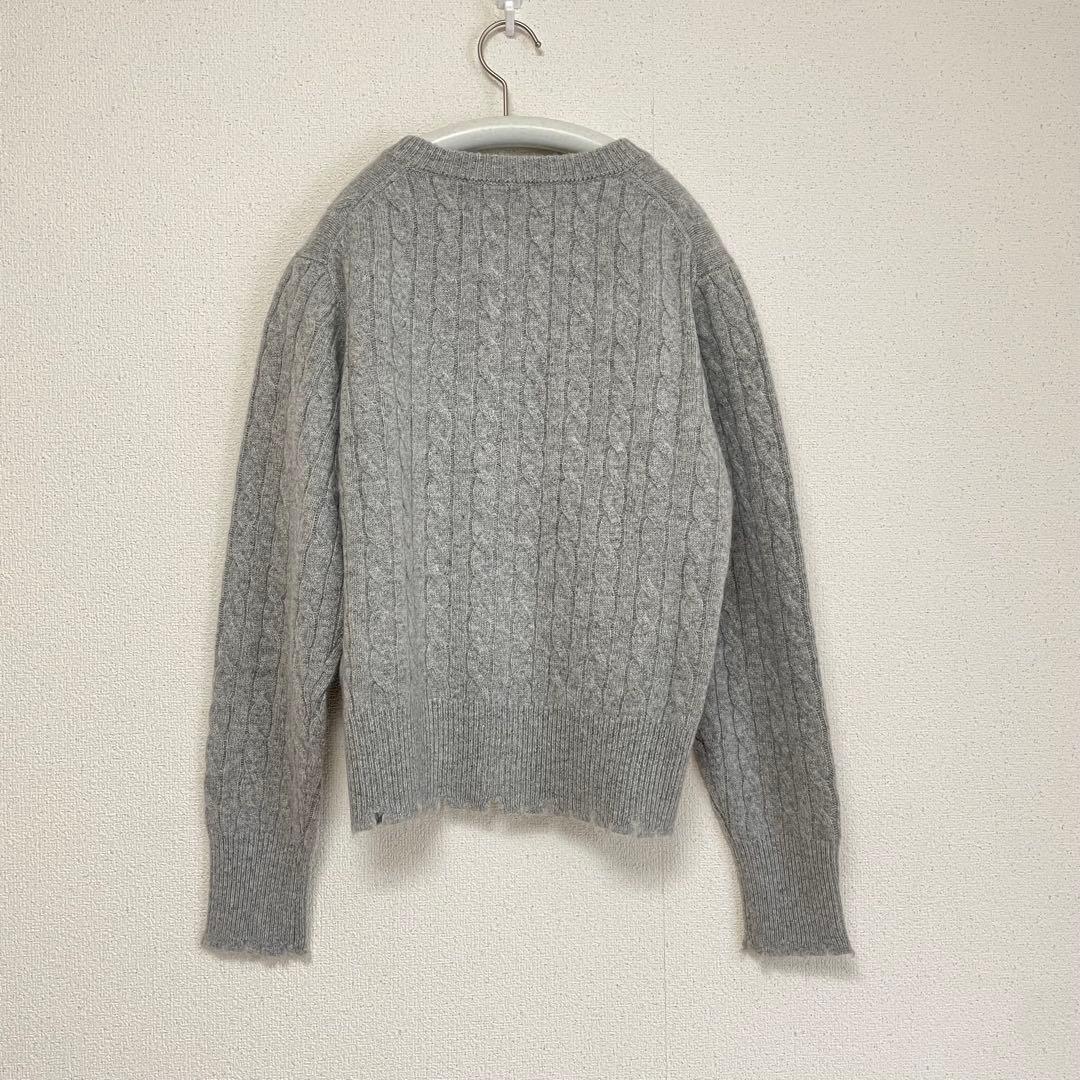 【新品】ADAWAS カシミヤケーブルニット カーディガン