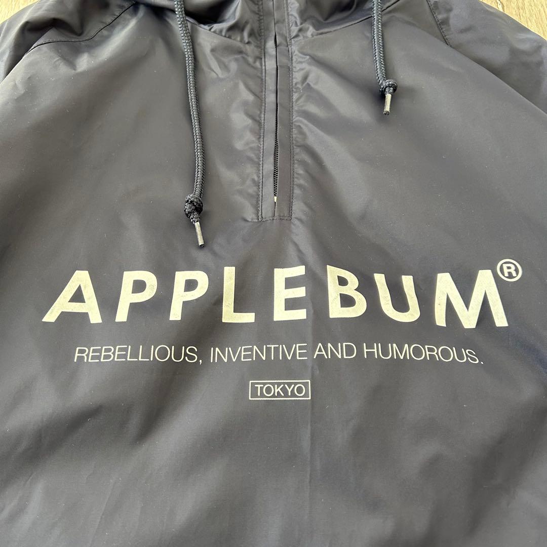 【美品】APPLEBUM アノラック パーカー ナイロンジャケット 紺 L