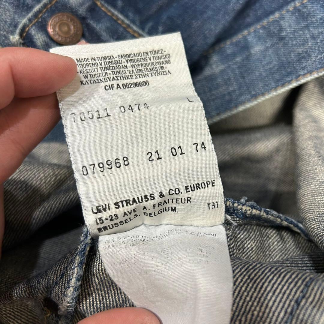 90s-00s ユーロリーバイス 70511 2nd デニムジャケット