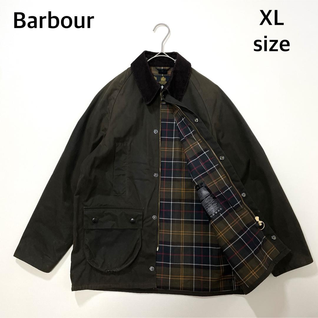 6641 バブアー　オイルドジャケット　襟コーデュロイ　イギリス製　カーキ