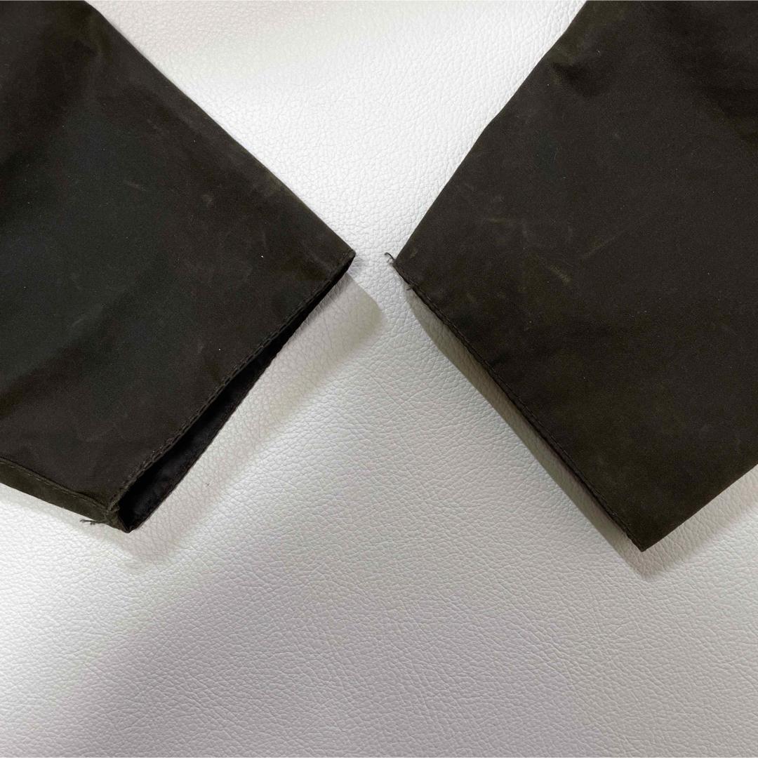 6641 バブアー　オイルドジャケット　襟コーデュロイ　イギリス製　カーキ