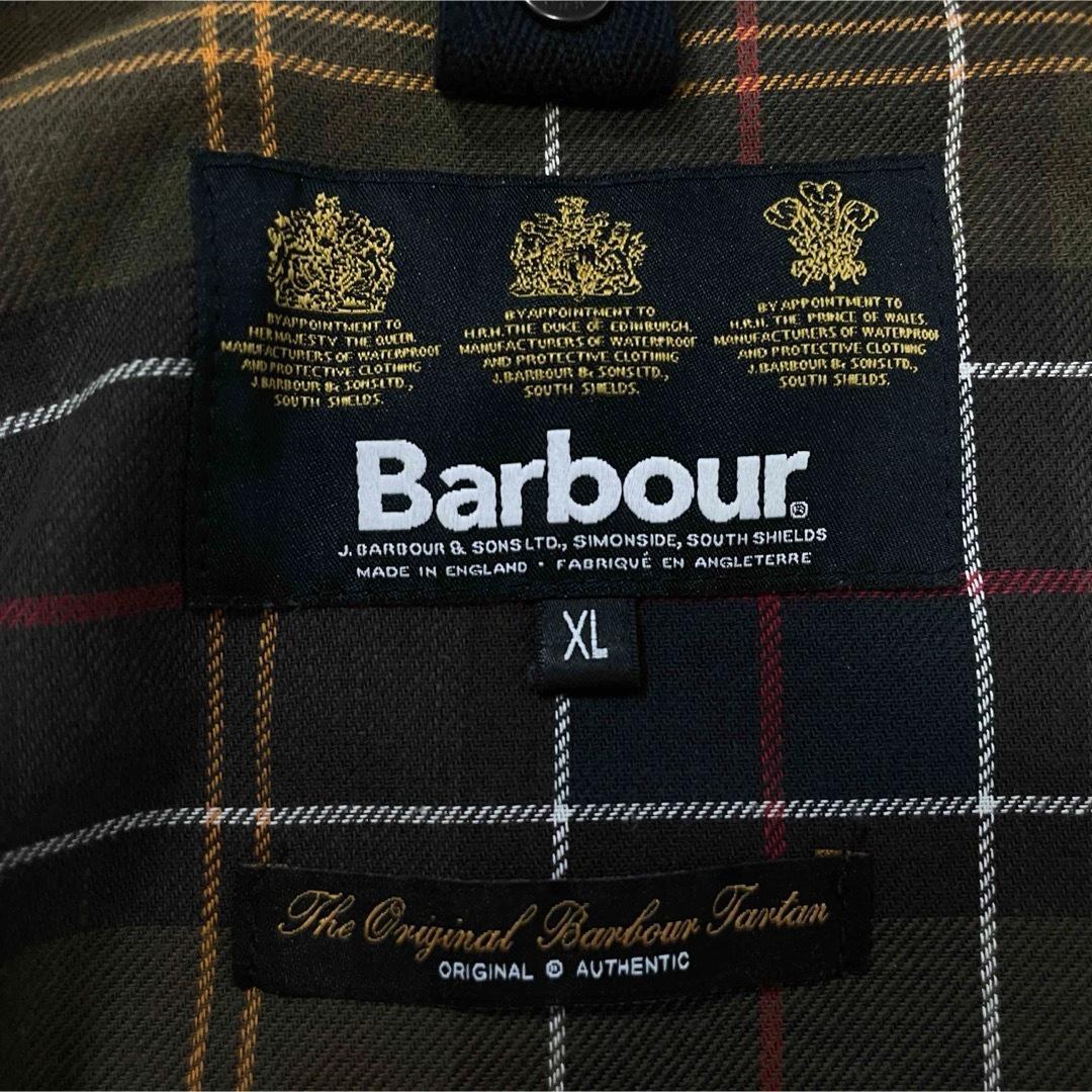 6641 バブアー　オイルドジャケット　襟コーデュロイ　イギリス製　カーキ