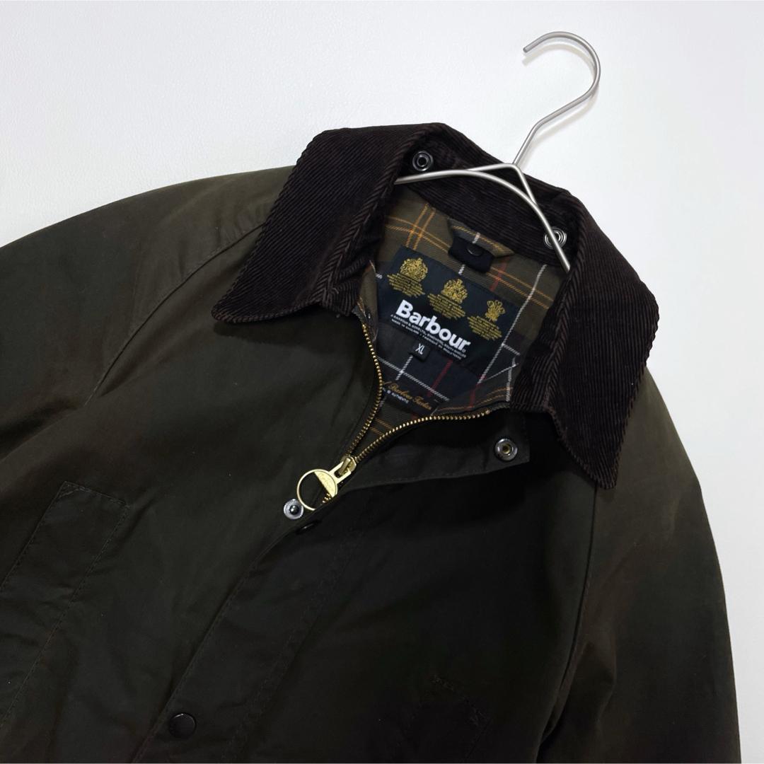 6641 バブアー　オイルドジャケット　襟コーデュロイ　イギリス製　カーキ