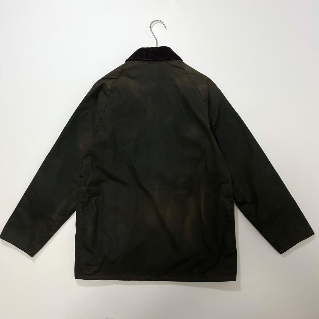 6641 バブアー　オイルドジャケット　襟コーデュロイ　イギリス製　カーキ