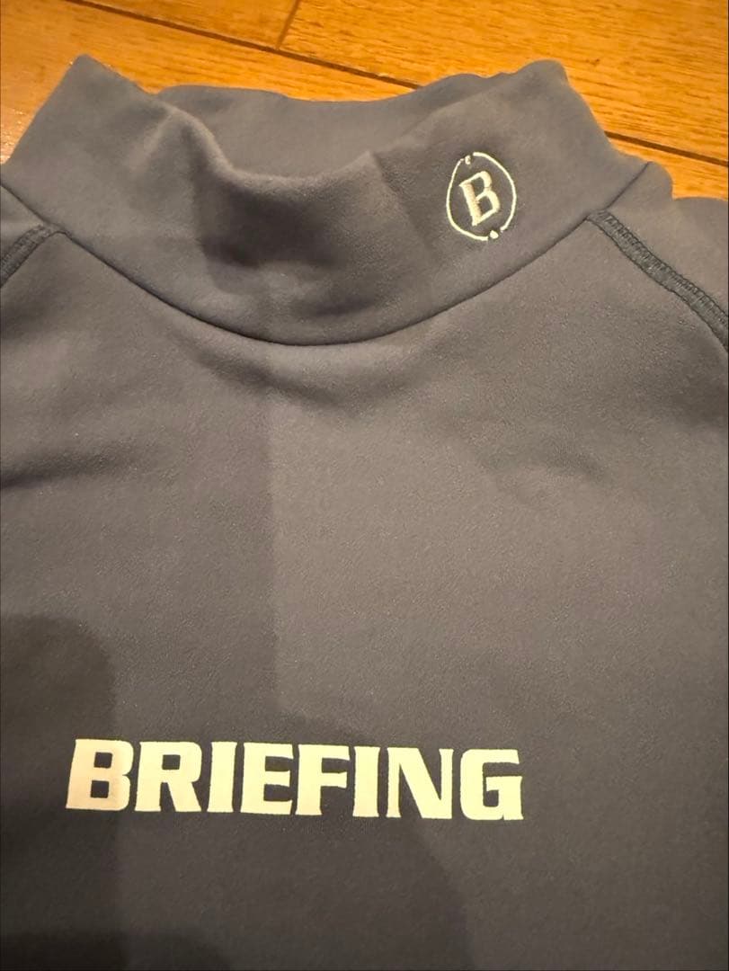 BRIEFING ハイネック裏起毛長袖シャツ