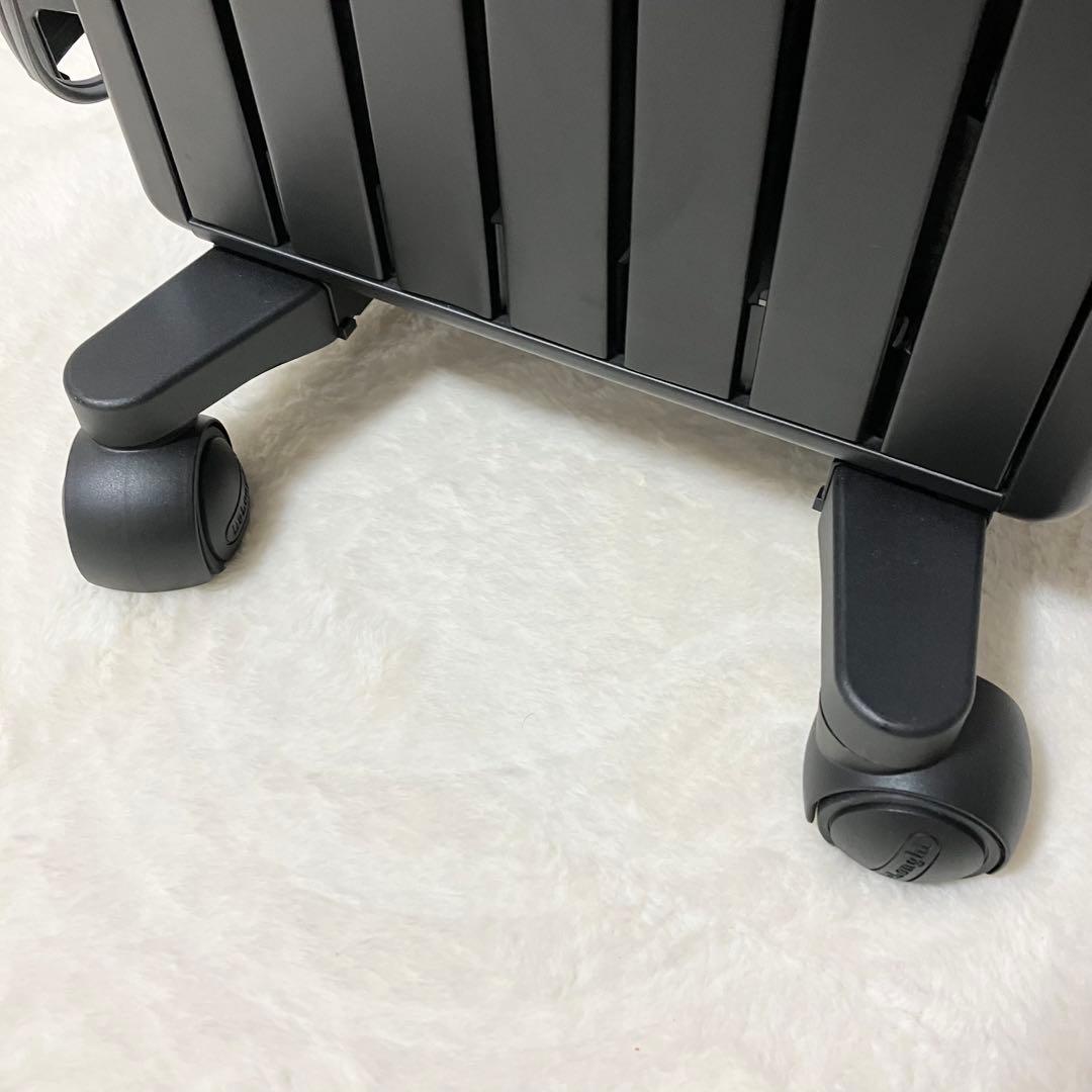 未使用級 リモコン付 デロンギ MDHU09-PB オイルヒーター 黒 6-8畳