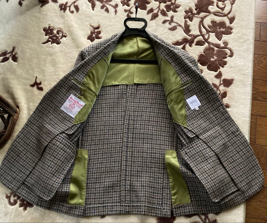 (bendaisen様)専用ハリスツイード テーラードジャケット ツィード千鳥柄