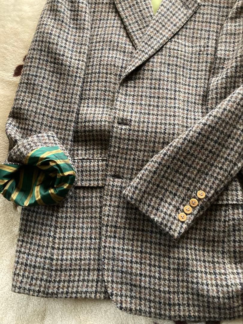 (bendaisen様)専用ハリスツイード テーラードジャケット ツィード千鳥柄