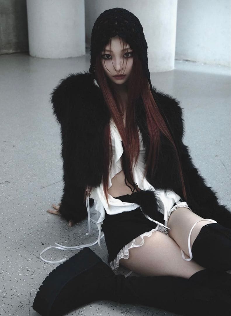 パンツ theredthread S jersey shorts lace black