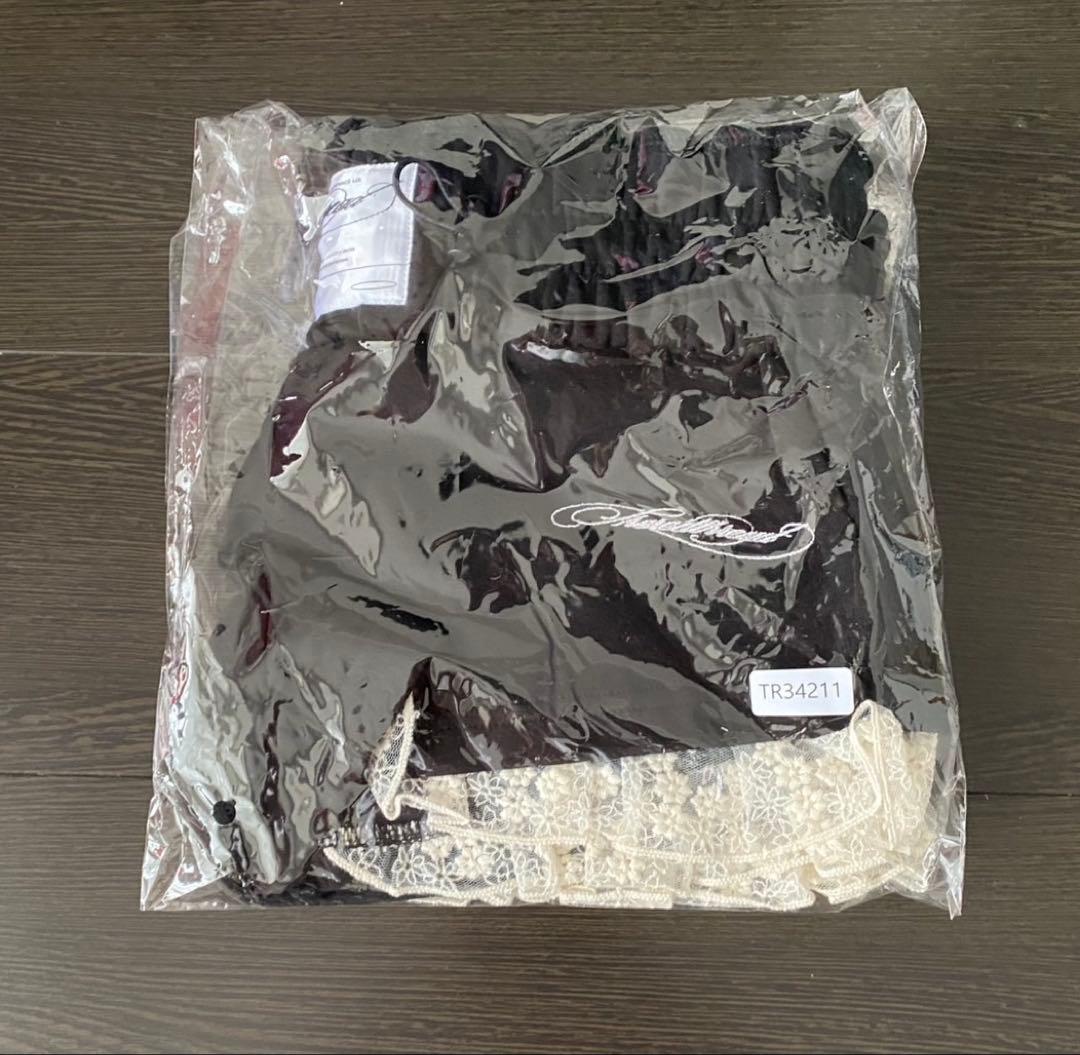 パンツ theredthread S jersey shorts lace black