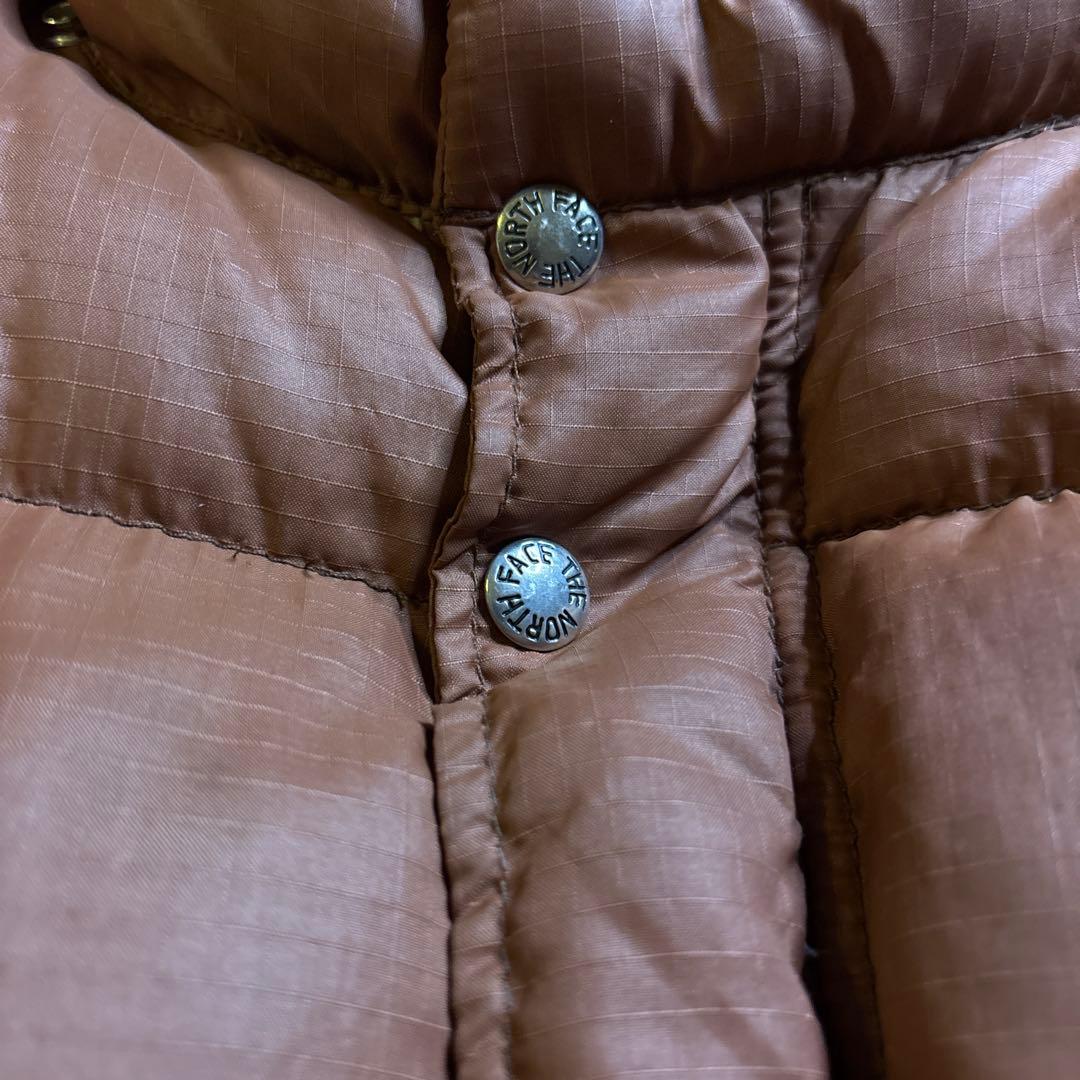 70s The North Face 茶タグ カラコラム ダウン ジャケット