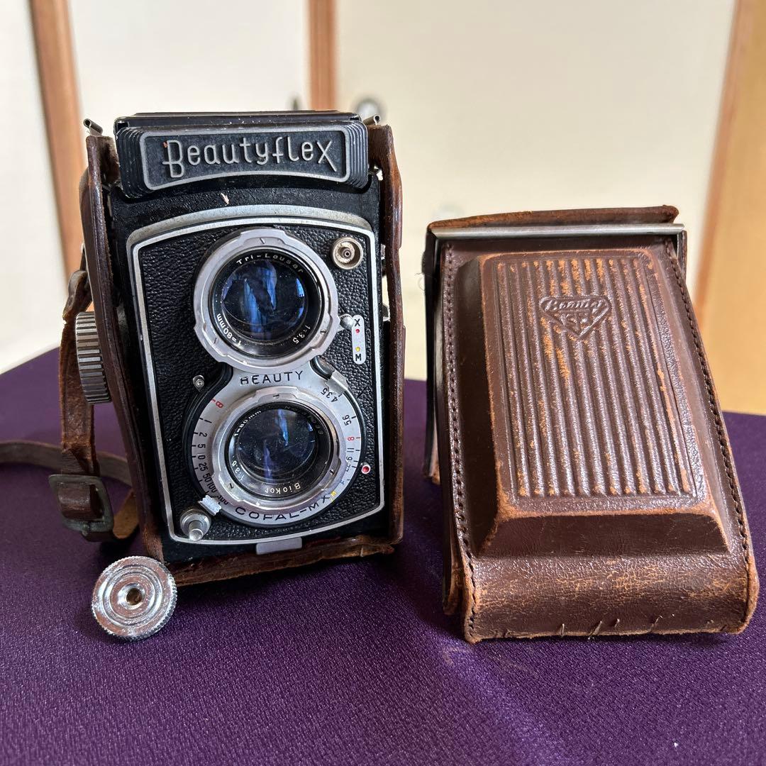 Beautyflex 二眼レフカメラ レザーケース付き