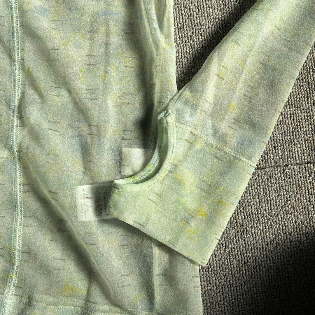 mame kurogouchi マーブルプリント シアー ハイネック トップス