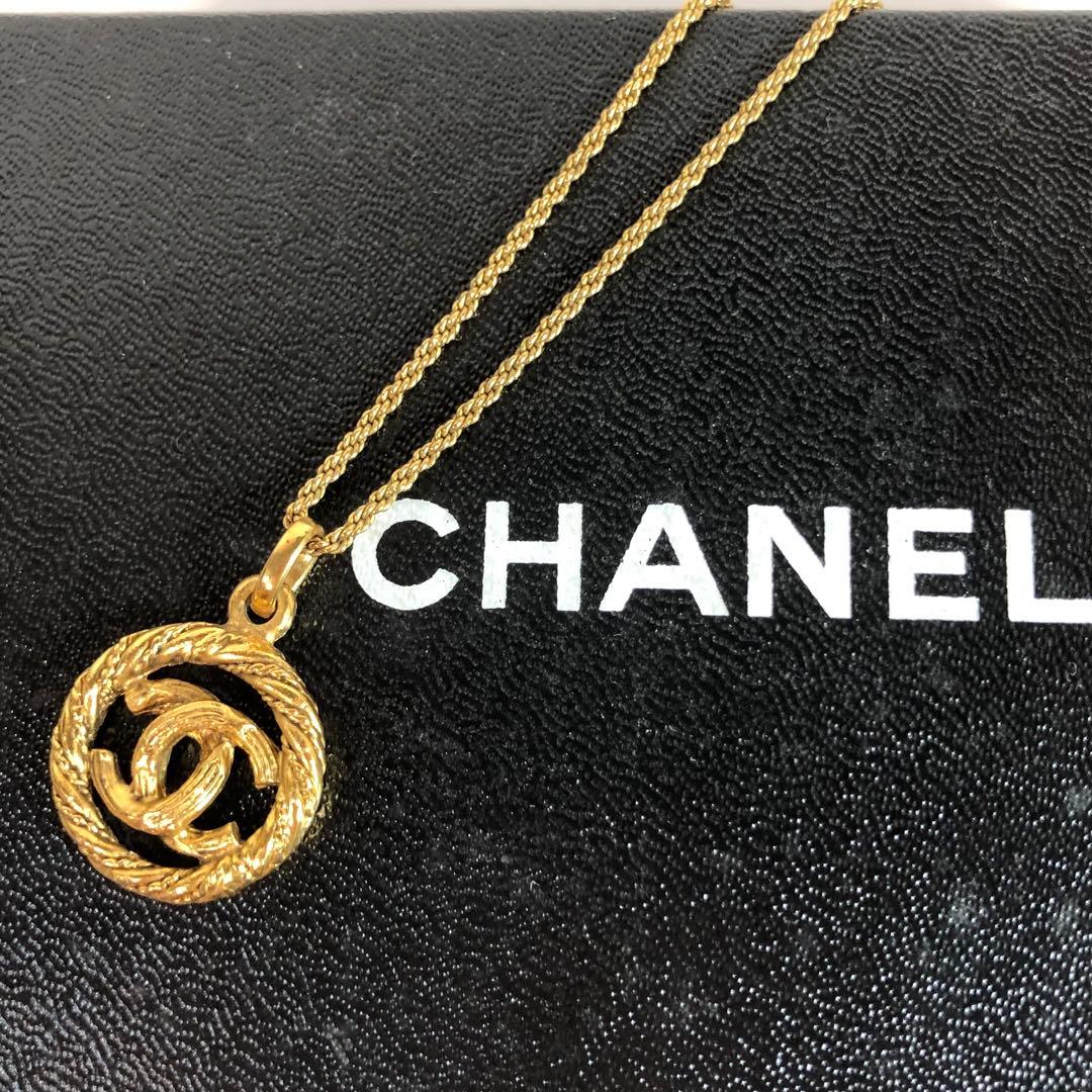 CHANEL ネックレス ヴィンテージ ゴールド ココマーク サークル