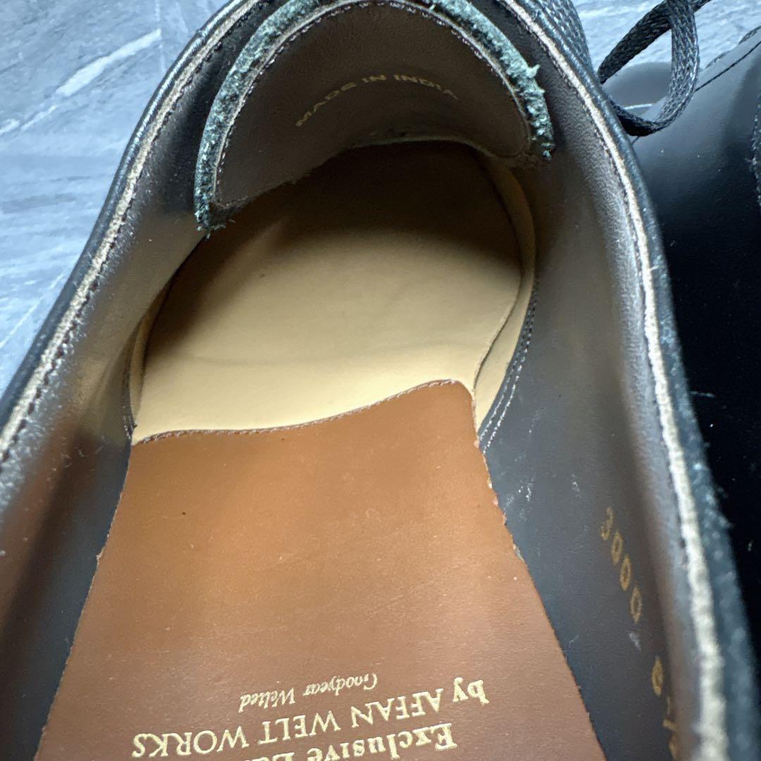 美品 ONLY グッドイヤーウェルト製法 革靴 Vibramソール 黒