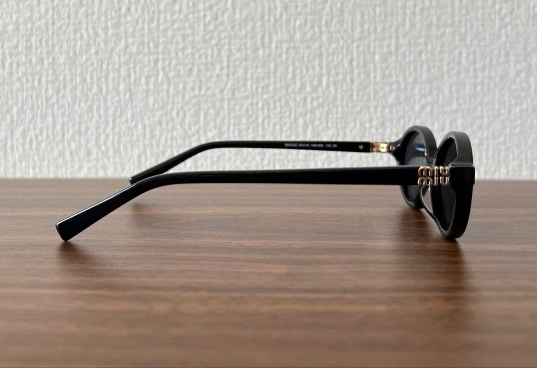 miumiu ミュウミュウ ミュウ リガード サングラス メガネ 眼鏡 ブラック