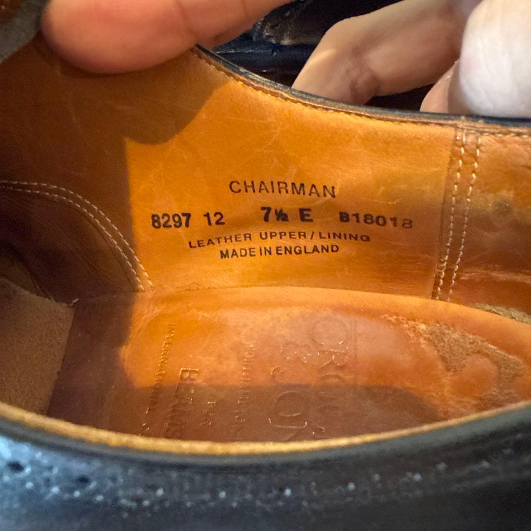 【CROCKETT&JONES 】CHAIRMAN BLACK CALF