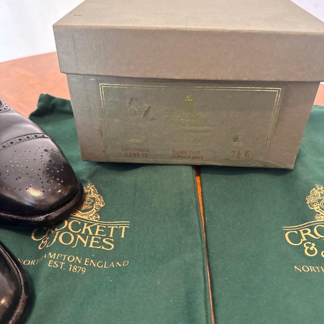 【CROCKETT&JONES 】CHAIRMAN BLACK CALF