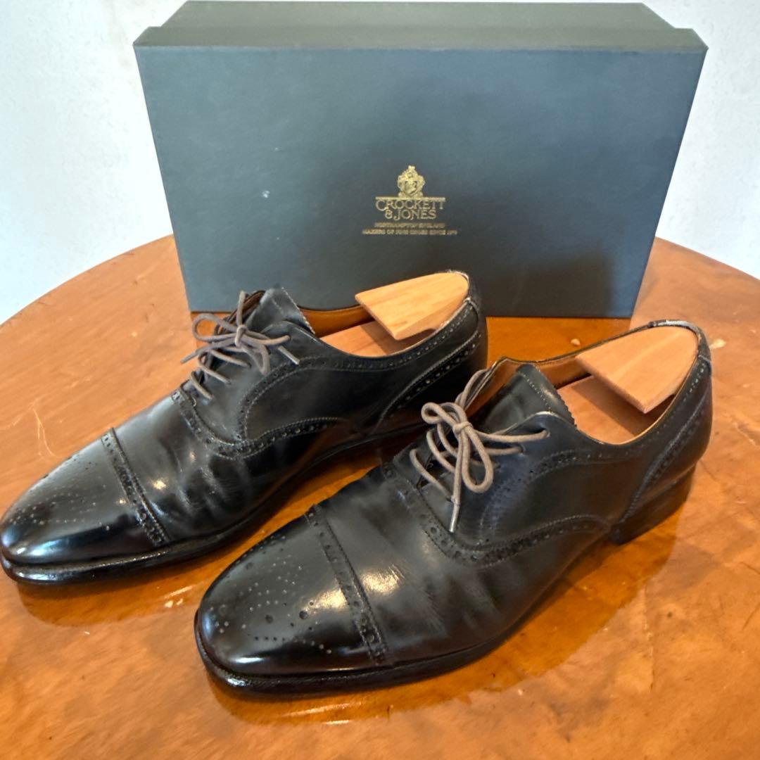 【CROCKETT&JONES 】CHAIRMAN BLACK CALF