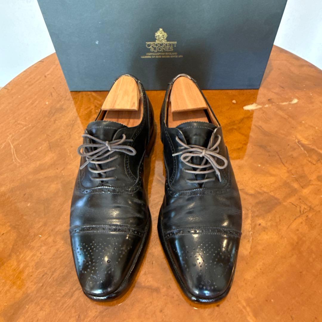 【CROCKETT&JONES 】CHAIRMAN BLACK CALF