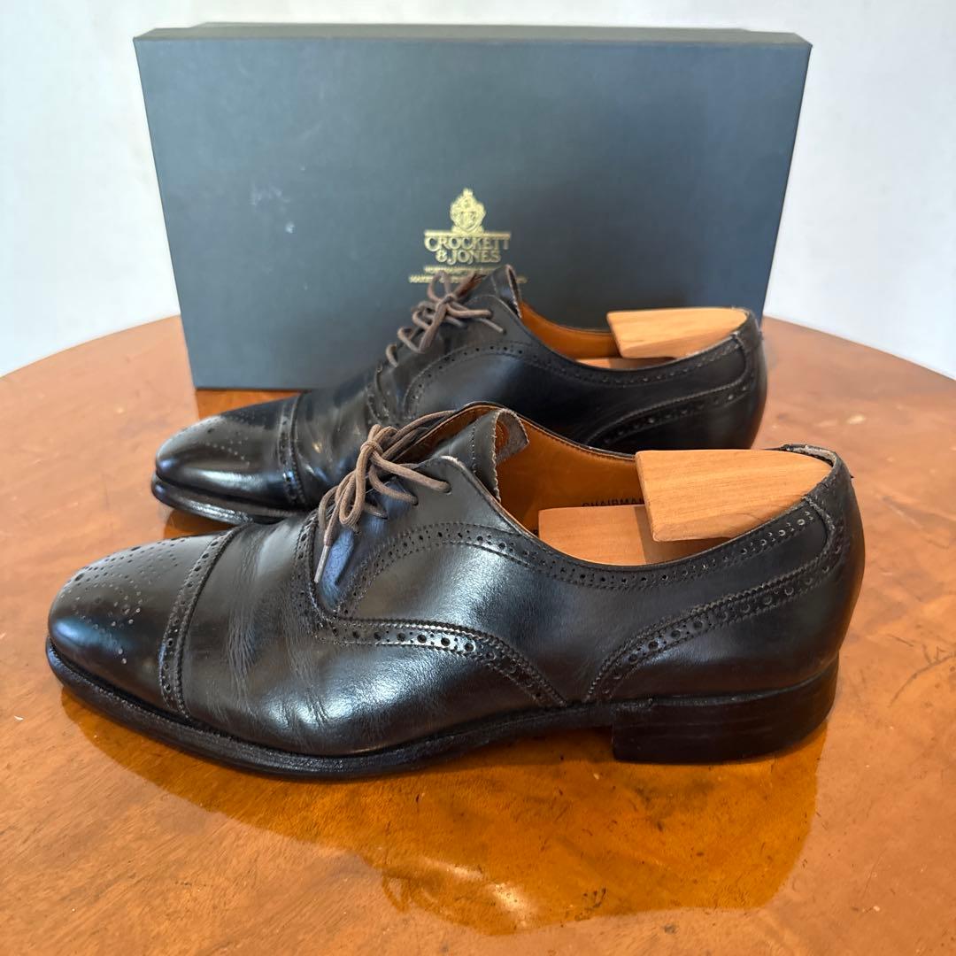 【CROCKETT&JONES 】CHAIRMAN BLACK CALF