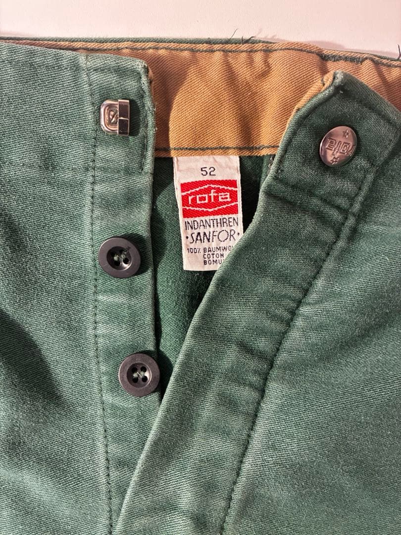 70's 80's ユーロ ヴィンテージ rofa ワークパンツ　古着
