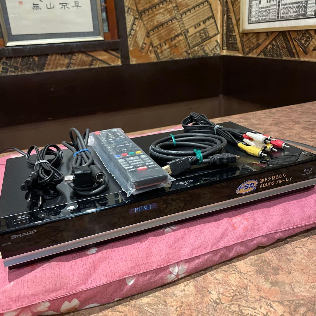 SHARP BD-T 1800 3番組T録画1000GB 新品リモ等付フル装備！