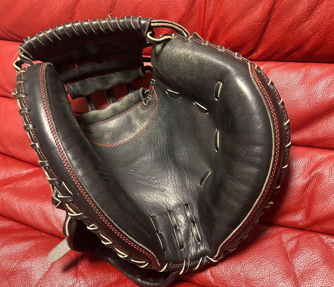 ZETT プロステイタス　硬式グローブ ブラック キャッチャーミット