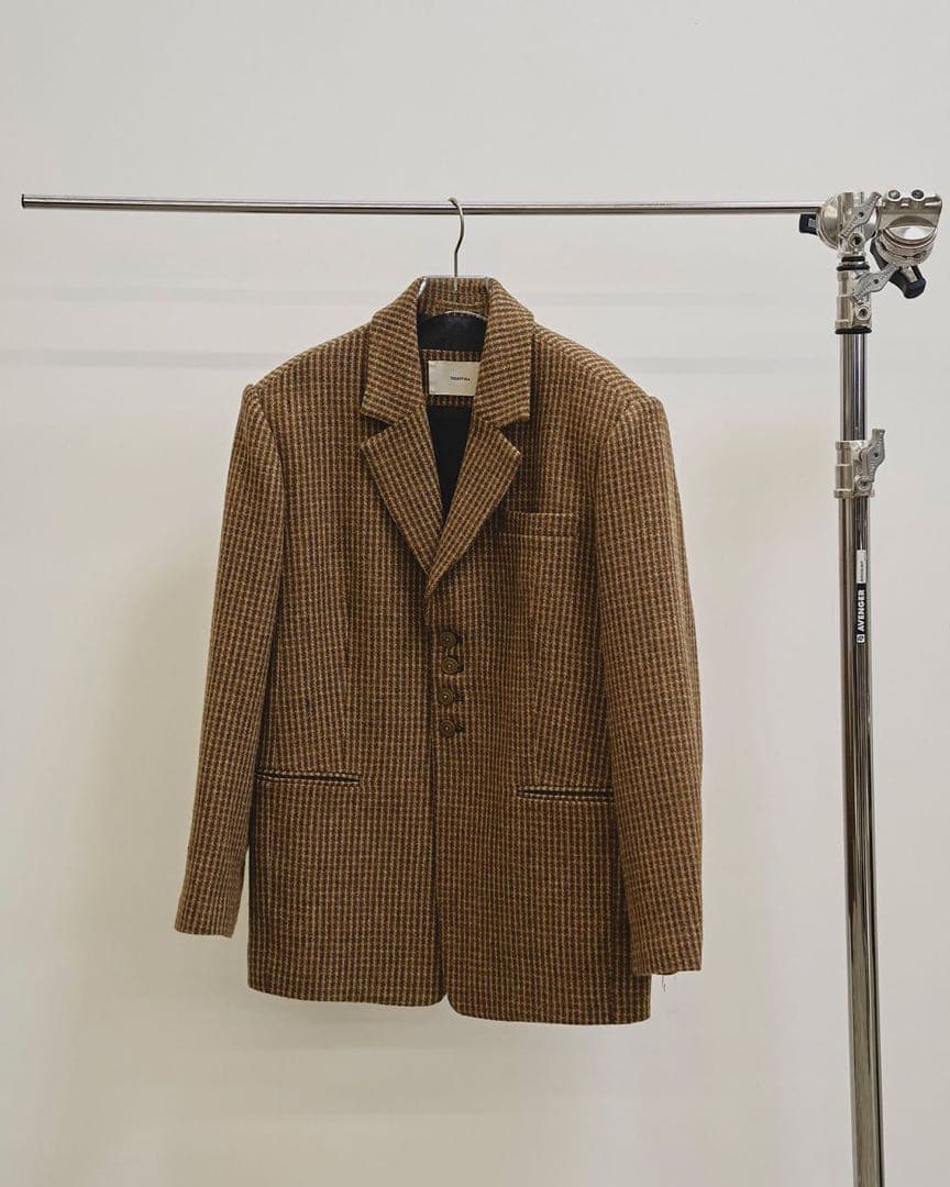 ジャケット・アウター Wool100% Check Jacket