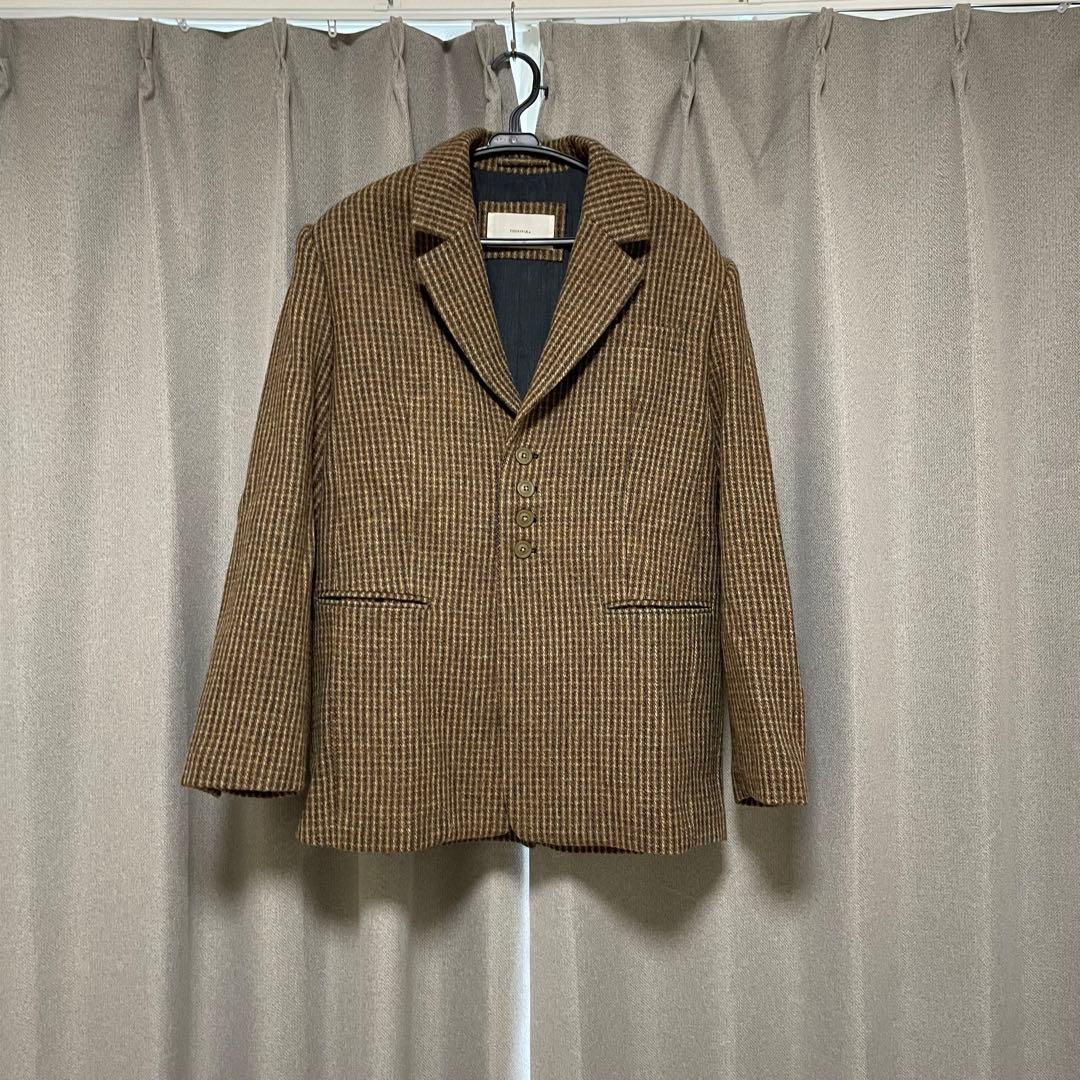 ジャケット・アウター Wool100% Check Jacket