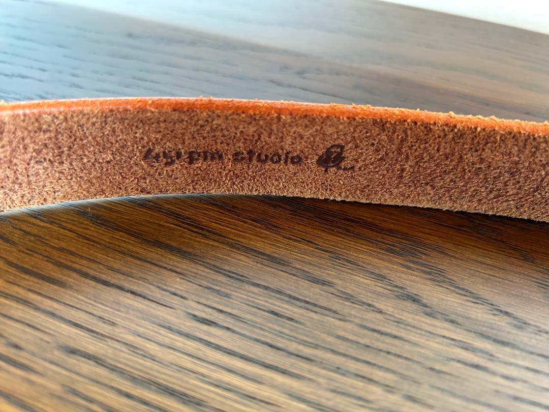 45R 本革ベルト　45rpm