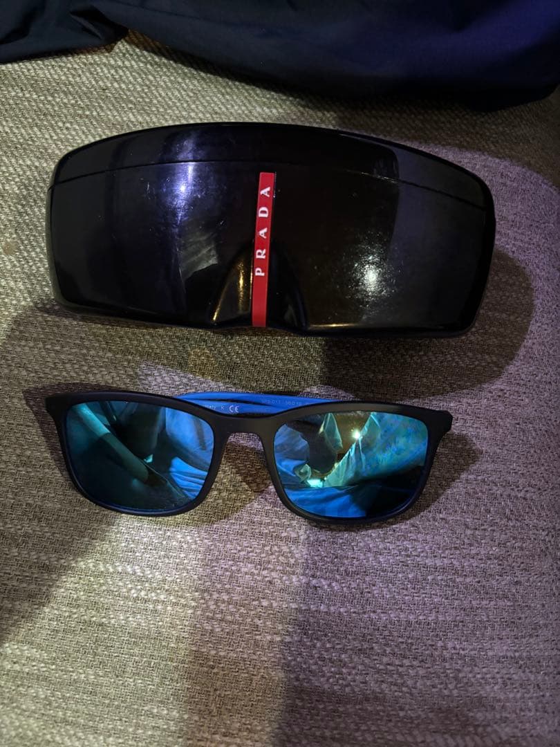 サングラス/ウェリントン/BLU/BLU/メンズ/SPS PRADA