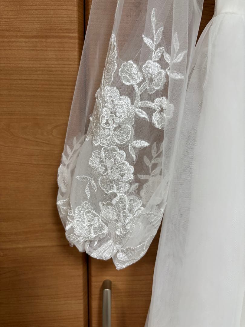 ホワイト 刺繍　ウェディングドレス　ドレセル　No.3176 前撮り 結婚式