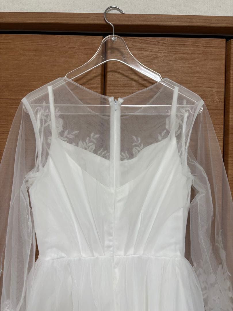 ホワイト 刺繍　ウェディングドレス　ドレセル　No.3176 前撮り 結婚式