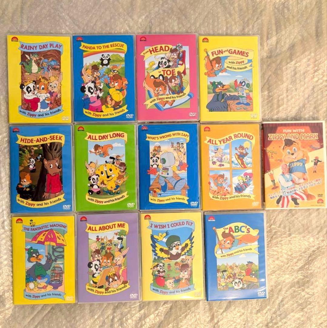 Zippy DVD 12枚 (薄型・字幕あり) & ZIPPY AND MARK