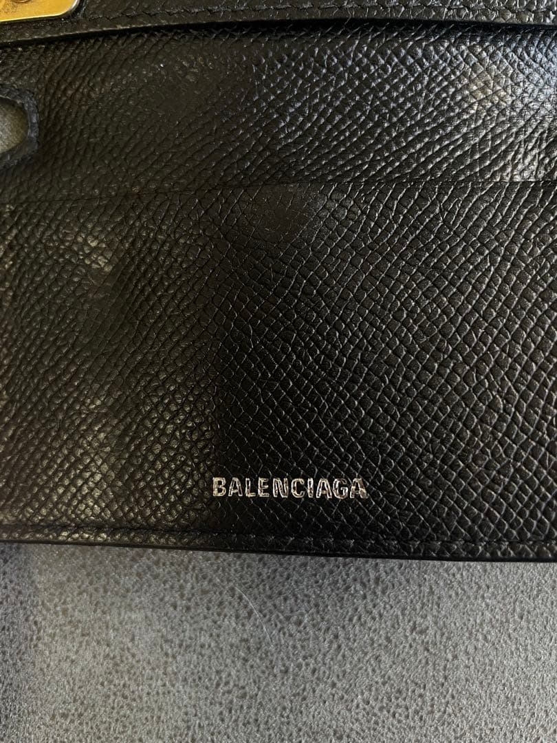 9*9様 BALENCIAGA ブラック レザー キーケース
