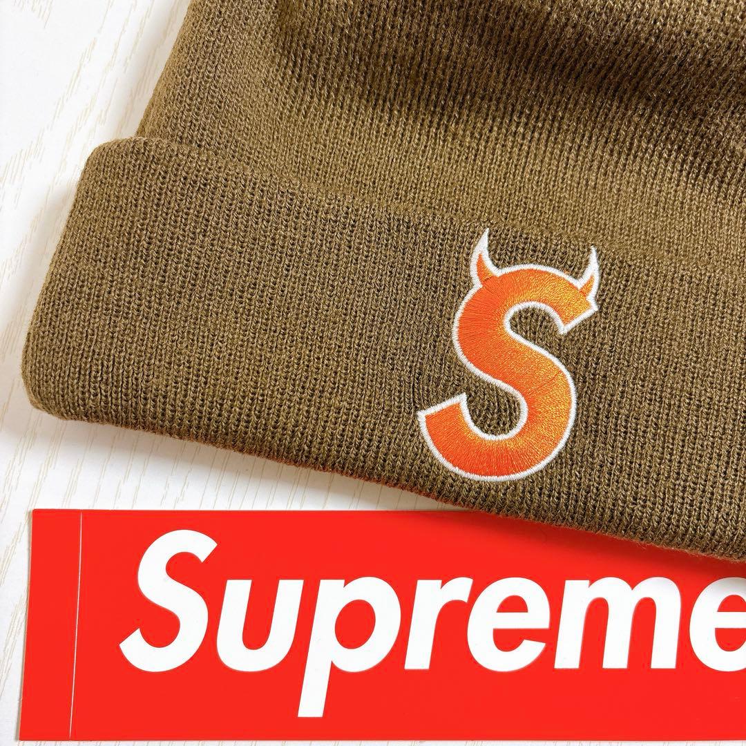 Supreme NEW ERA Sロゴ ツノ　デビル　ブラウン　オレンジ