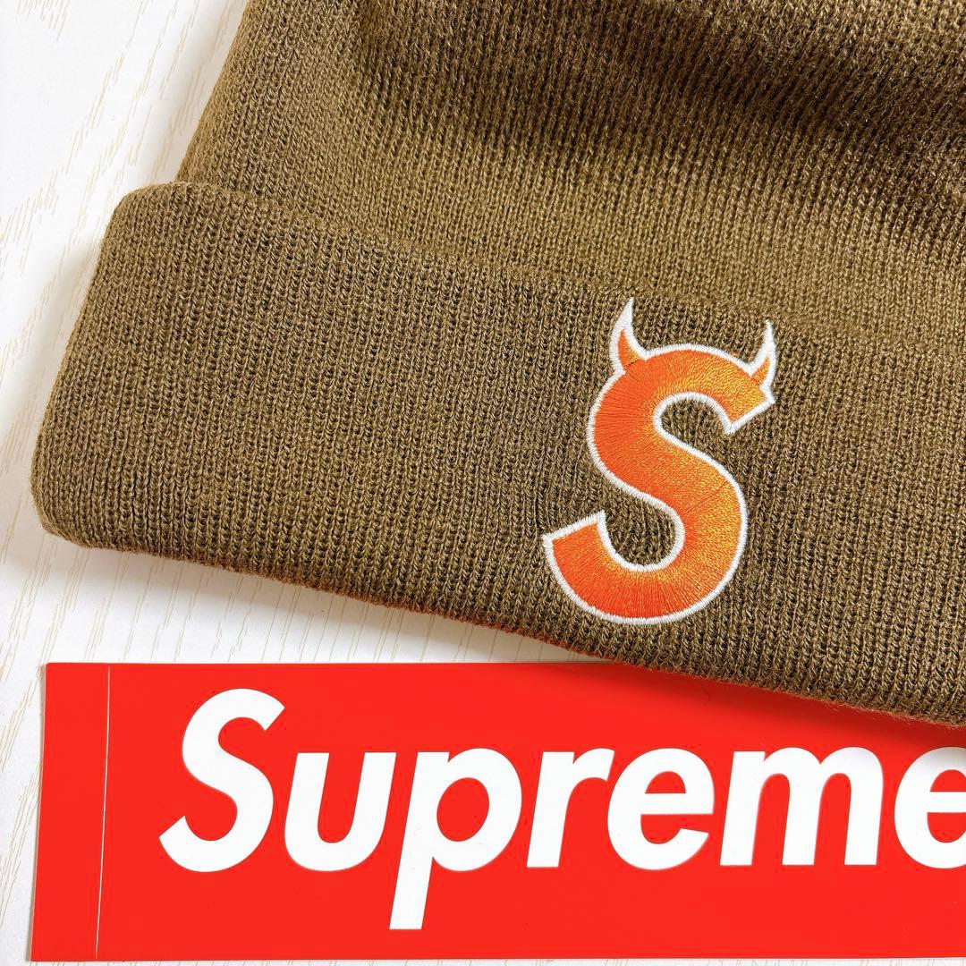 Supreme NEW ERA Sロゴ ツノ　デビル　ブラウン　オレンジ